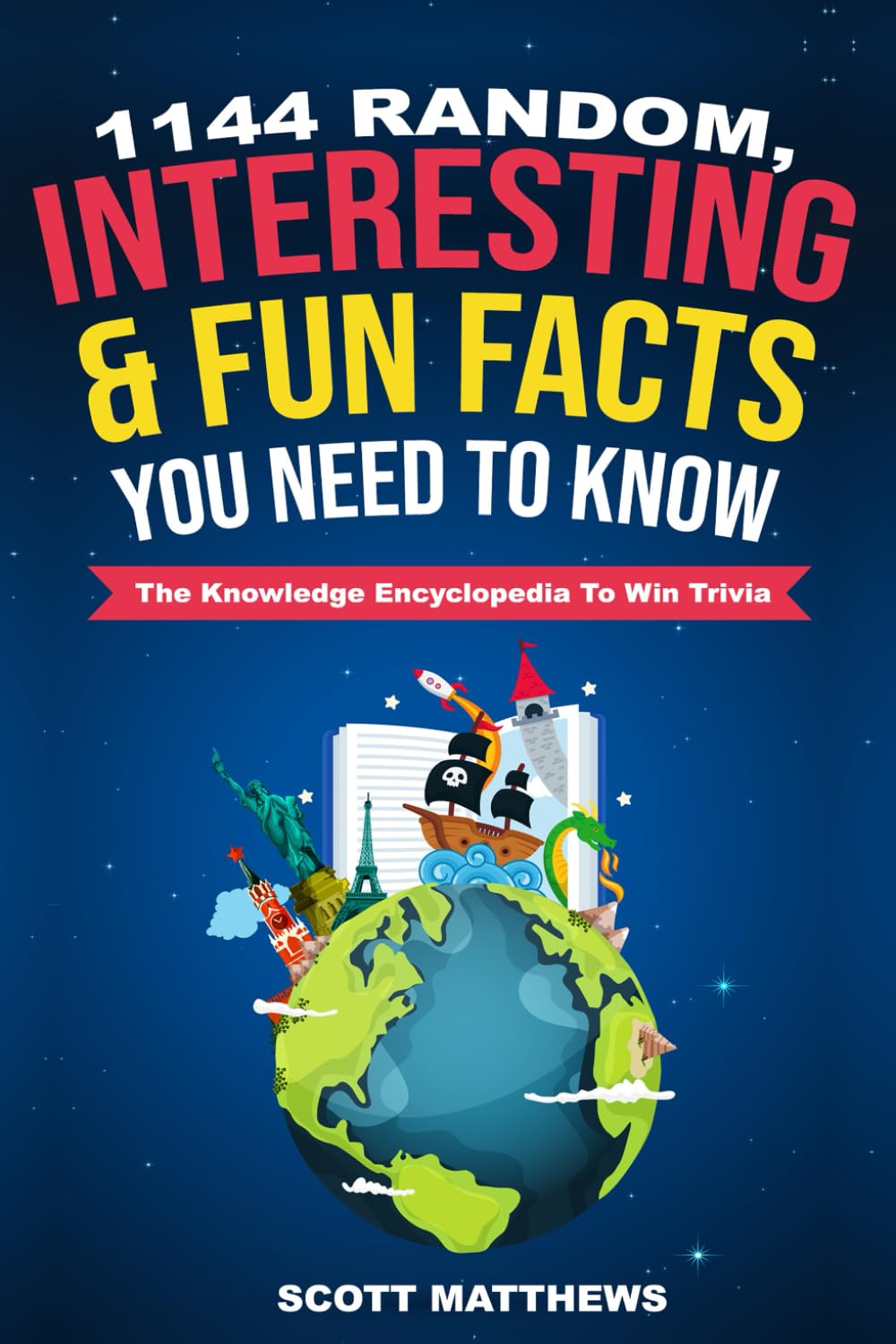1144 Random, Interesting and Fun Facts – Trivia Book Cover