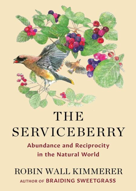 Book cover of 'The Serviceberry' by Robin Wall Kimmerer – College book deals at RentSellBooks.com